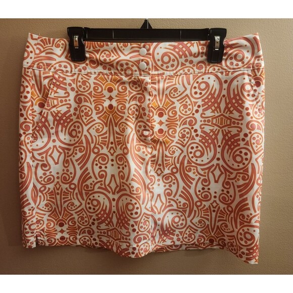 adidas Pants - Adidas Climacool Skirt Skort Womens Pink Geo Print Golf Outdoors Athleisure 10